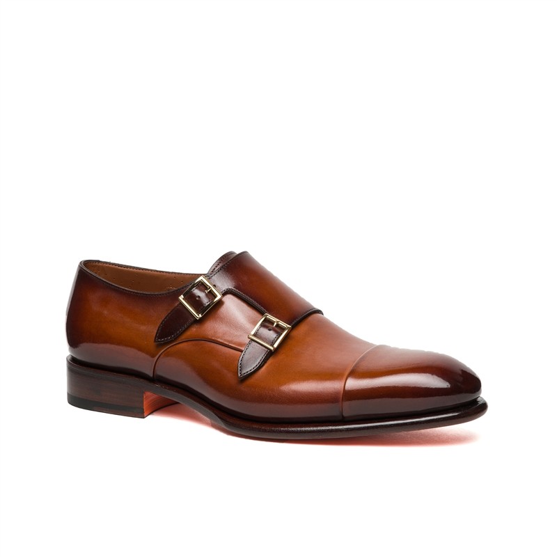 santoni chaussures à boucles Double-boucles Carter Semelles: Cuir -... santoni chaussures à boucles Double-boucles Carter Semelles: Cuir -...