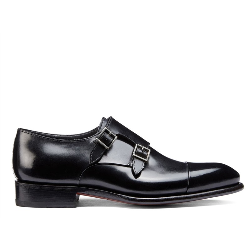 santoni chaussures à boucles Double-boucles Carter Semelles: Cuir -... santoni chaussures à boucles Double-boucles Carter Semelles: Cuir -...