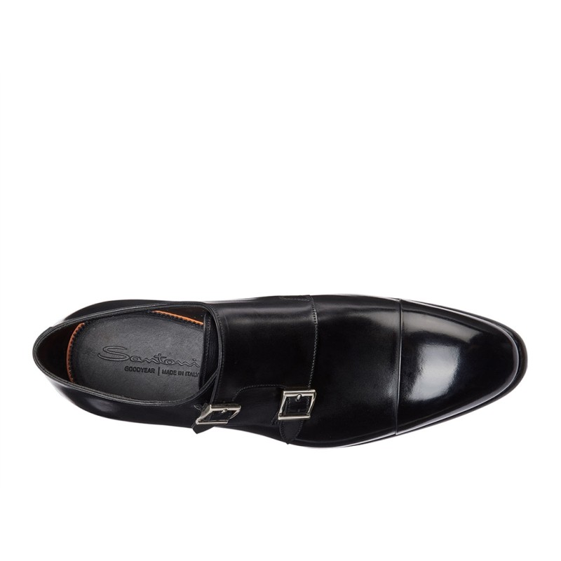 santoni chaussures à boucles Double-boucles Carter Semelles: Cuir -... santoni chaussures à boucles Double-boucles Carter Semelles: Cuir -...