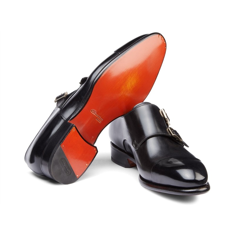 santoni chaussures à boucles Double-boucles Carter Semelles: Cuir -... santoni chaussures à boucles Double-boucles Carter Semelles: Cuir -...