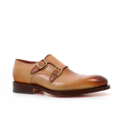 santoni chaussures à boucles Double-boucles Carter Semelles: Cuir -...