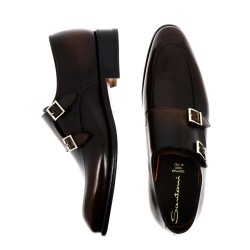 santoni chaussures à boucles carty Semelles: Cuir -Matières: Cuir -...