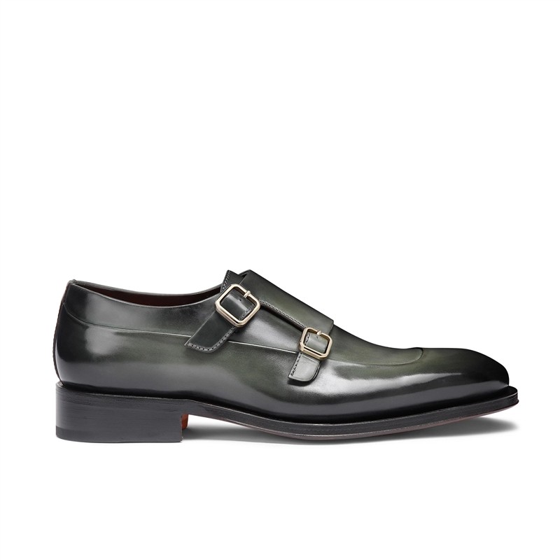 santoni chaussures à boucles Double-boucles Cart Plateau Semelles: ...