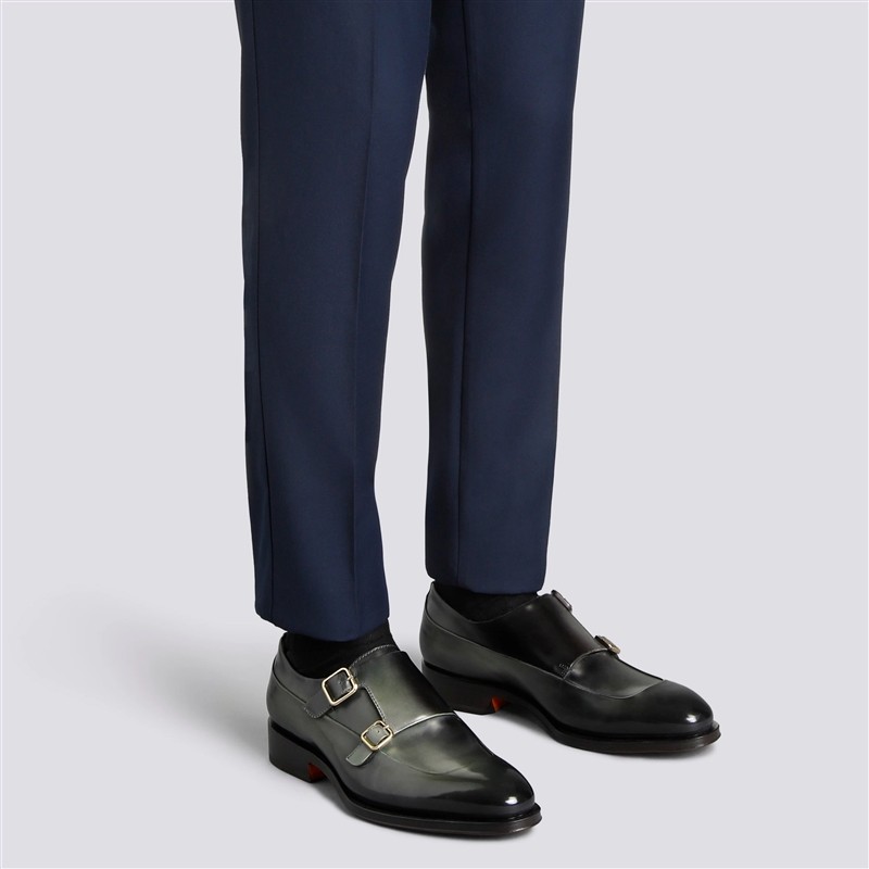 santoni chaussures à boucles Double-boucles Cart Plateau Semelles: ...