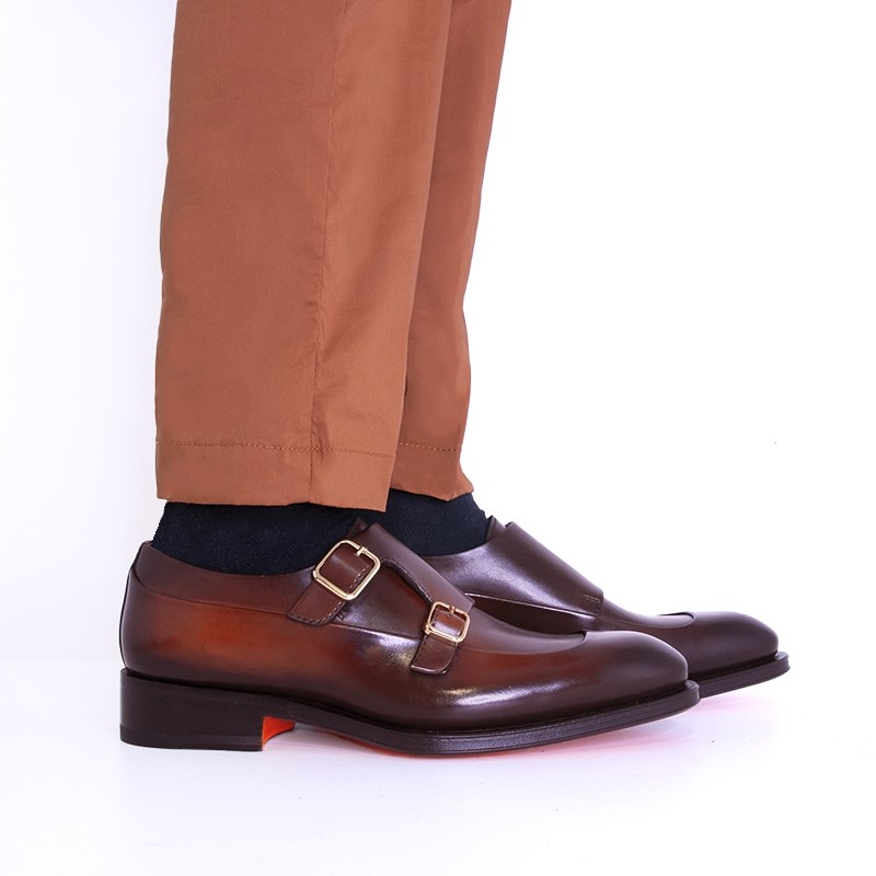 santoni chaussures à boucles Double-boucles Cart Plateau Semelles: ...