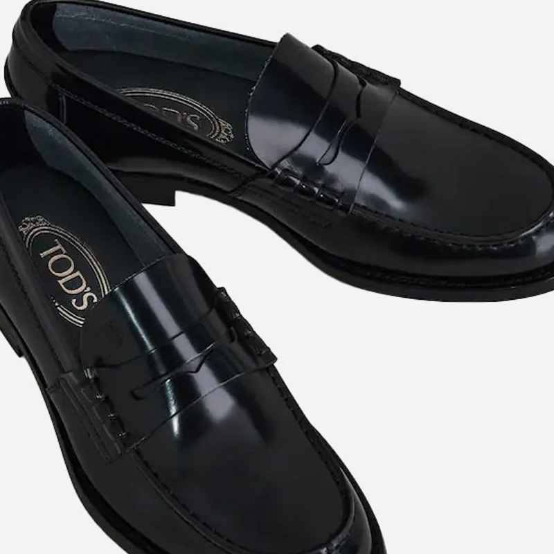 Paire de mocassins Tod's en cuir noir pour homme