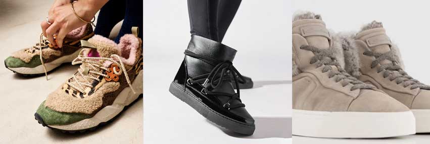 Chaussures fourrées pour femme